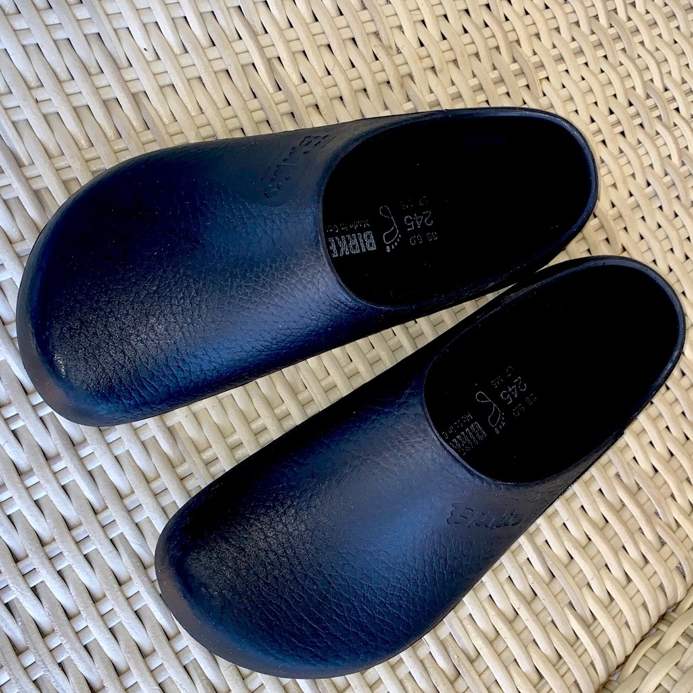 Birkenstock rubber clogs size 38 black